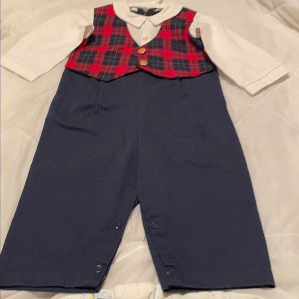 Vintage one piece pants,shirt and vest